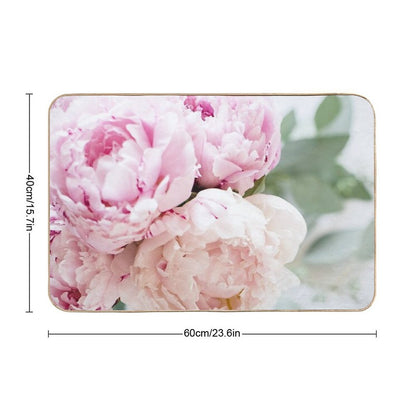 Peach  Absorbent Bath Mat