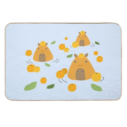 Capybara Bath Wiht Yuzu  Eco-Friendly Bath Mat