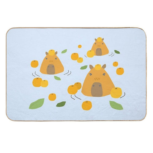 Capybara Bath Wiht Yuzu  Eco-Friendly Bath Mat