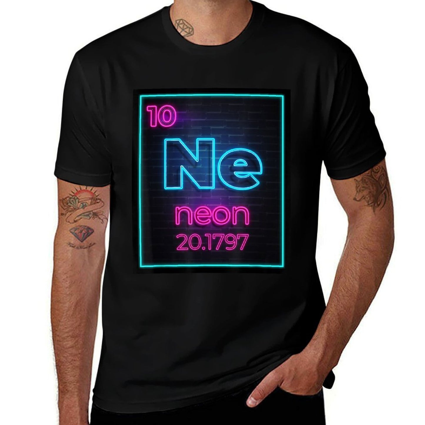 Ne Element Of The Chemistry Periodic Table For Scientists  Relaxed-fit T-Shirt