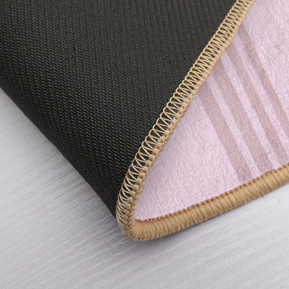 Shades of Pink with An Elegant Vertical Stripe Pattern  Versatile Bath Mat
