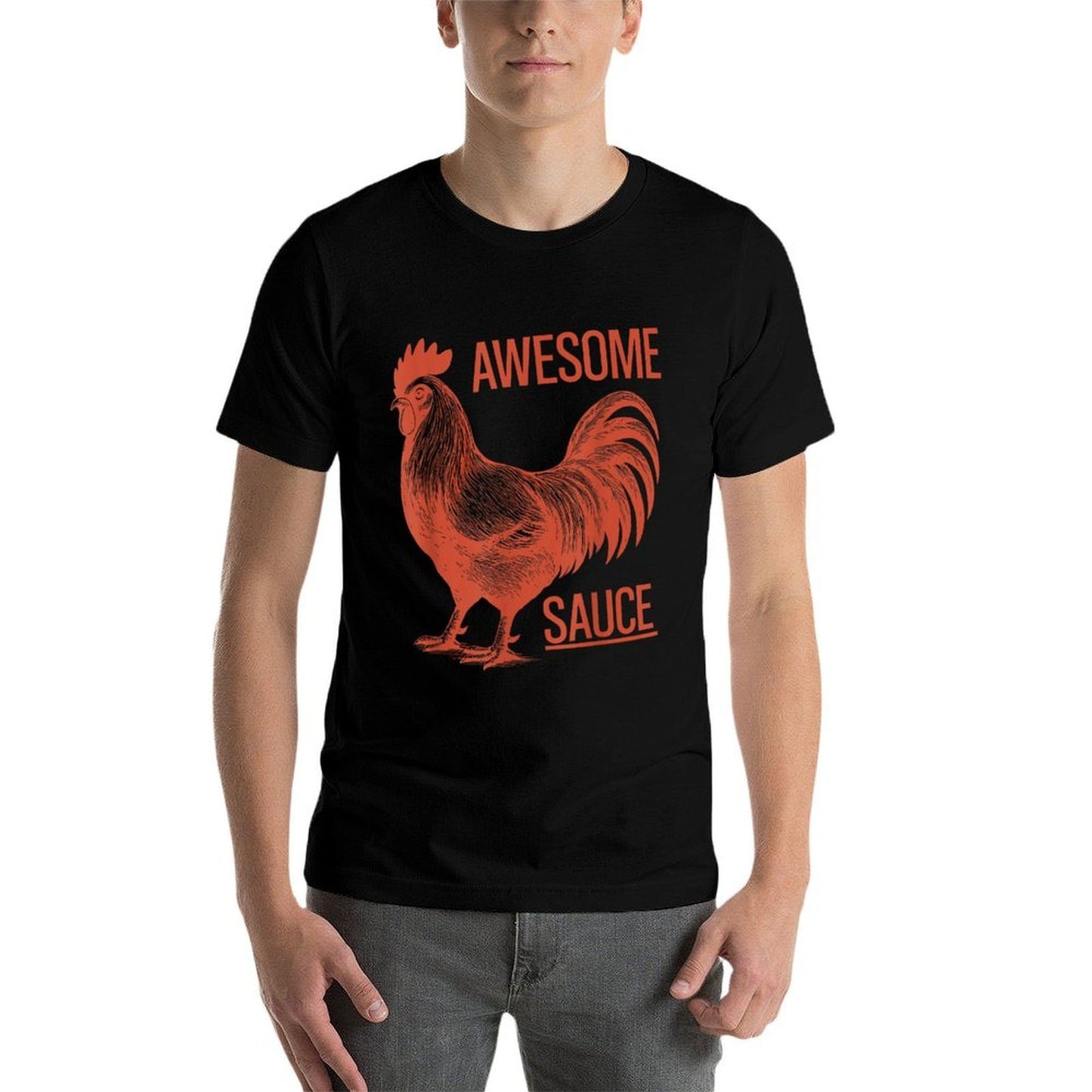 Awesome Sauce Rooster  Vintage-inspired T-Shirt