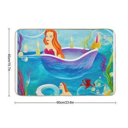 Mermaid Bath Time  Long-Lasting Bath Mat