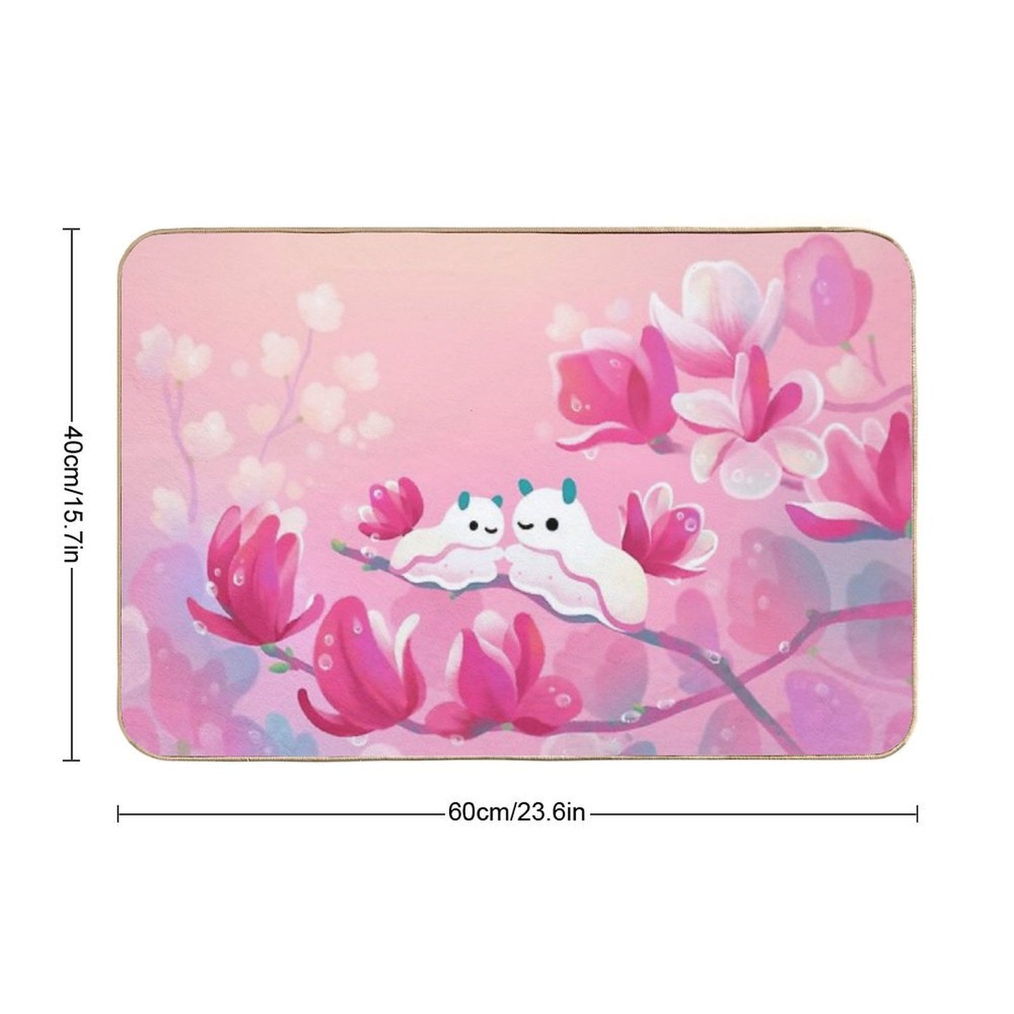 Magnolia Sea Slug  Eco-Friendly Bath Mat