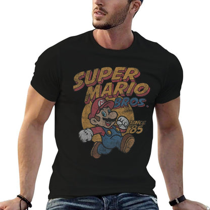 Super Mario Bros. Since '85 Vintage Poster  High-quality Stitching T-Shirt