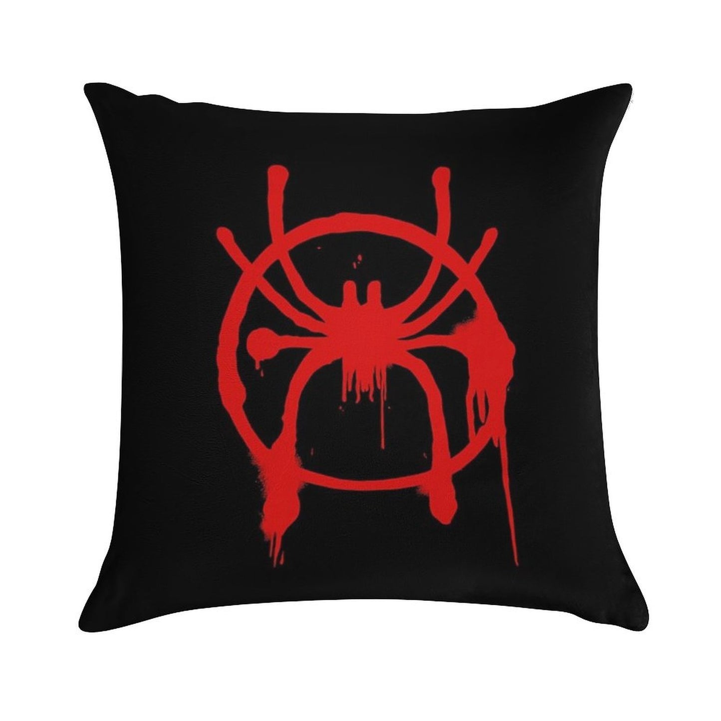Miles Morales Into The Spider-Verse Logo Soft Fade-Resistant Throw Pillow