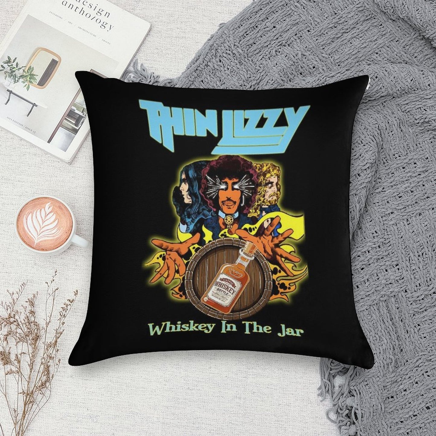 Thins Liz.zy Whis.key In The Jarr Soft Ultra-Soft Texture Throw Pillow