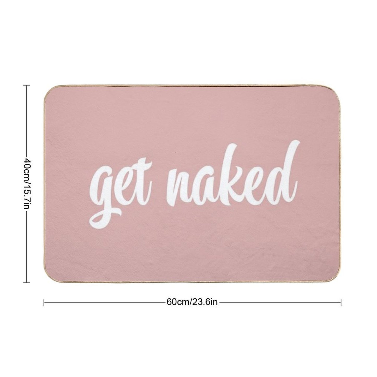 Get Naked Pink  Multi-Purpose Bath Mat