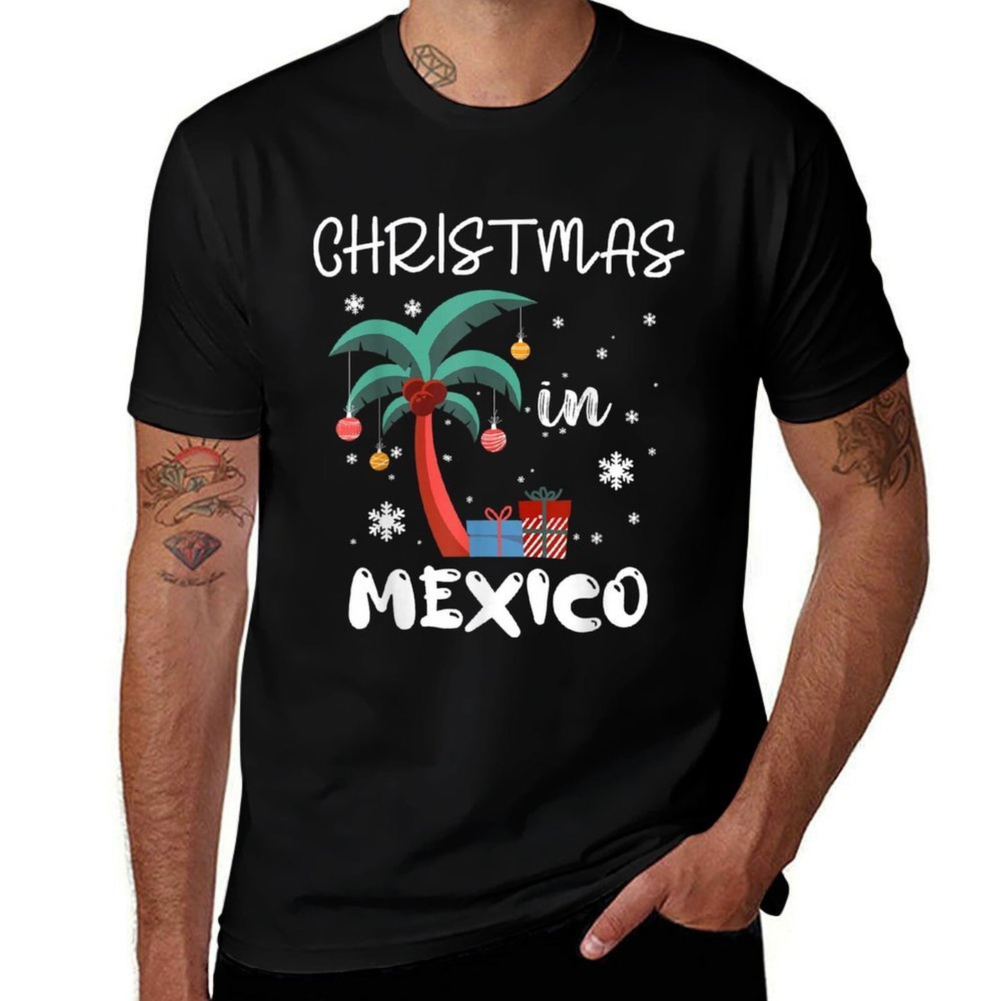 Christmas In MEXICO Trip 2025 Family Reunion Matching  High-quality Stitching T-Shirt
