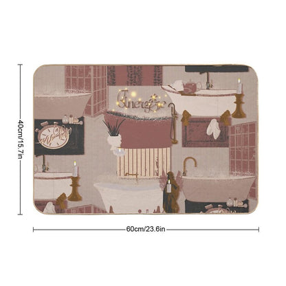 Pattern - Bubble Self-care - Energize  Repositionable Bath Mat