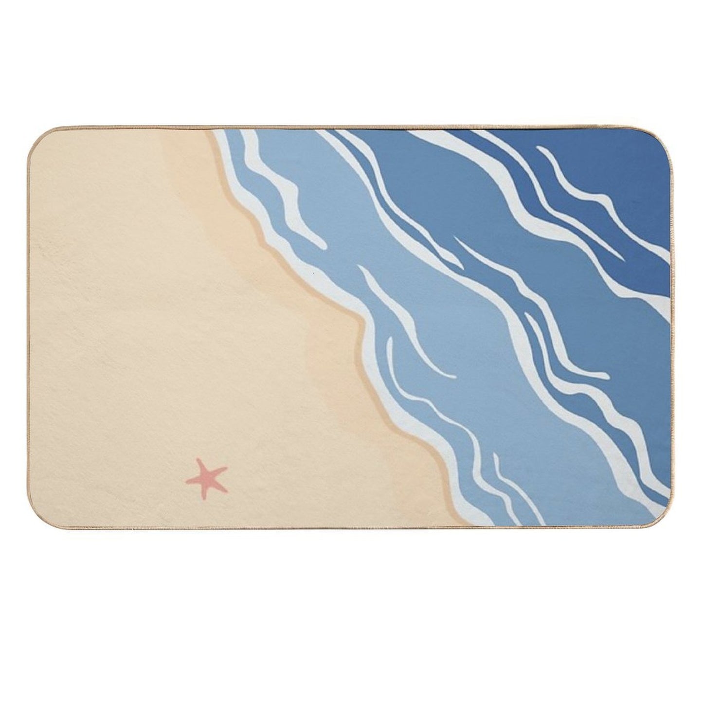 I Think I Could See The Beach #5  Non-Slip Bath Mat