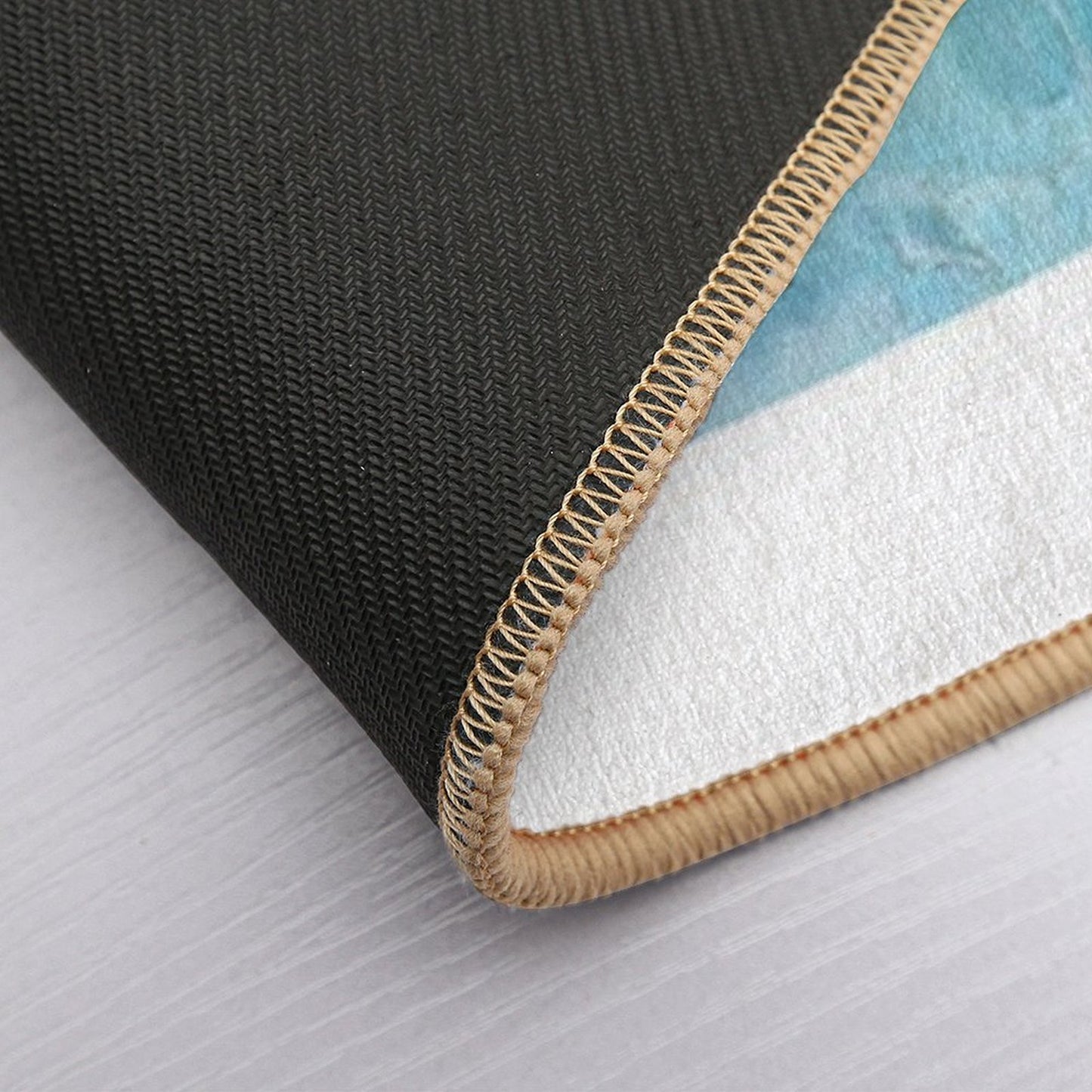 Turquoise And Transparent Sea  Anti-Trip Bath Mat