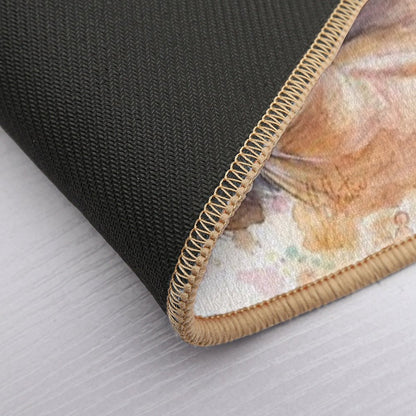 Baby Sloth Watercolor Painting, Cute Baby Animals Print Durable Bath Mat