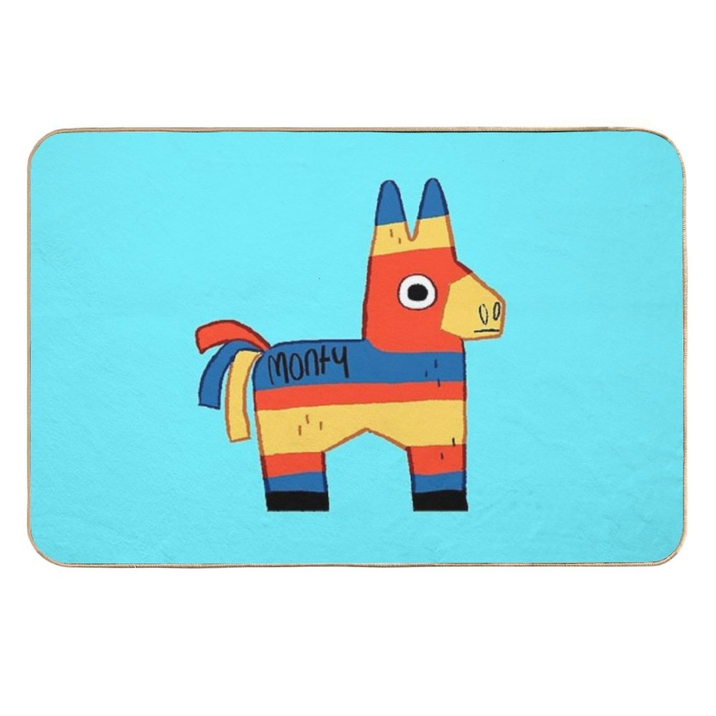 Monty The Pinata  Rapid-Drying Bath Mat