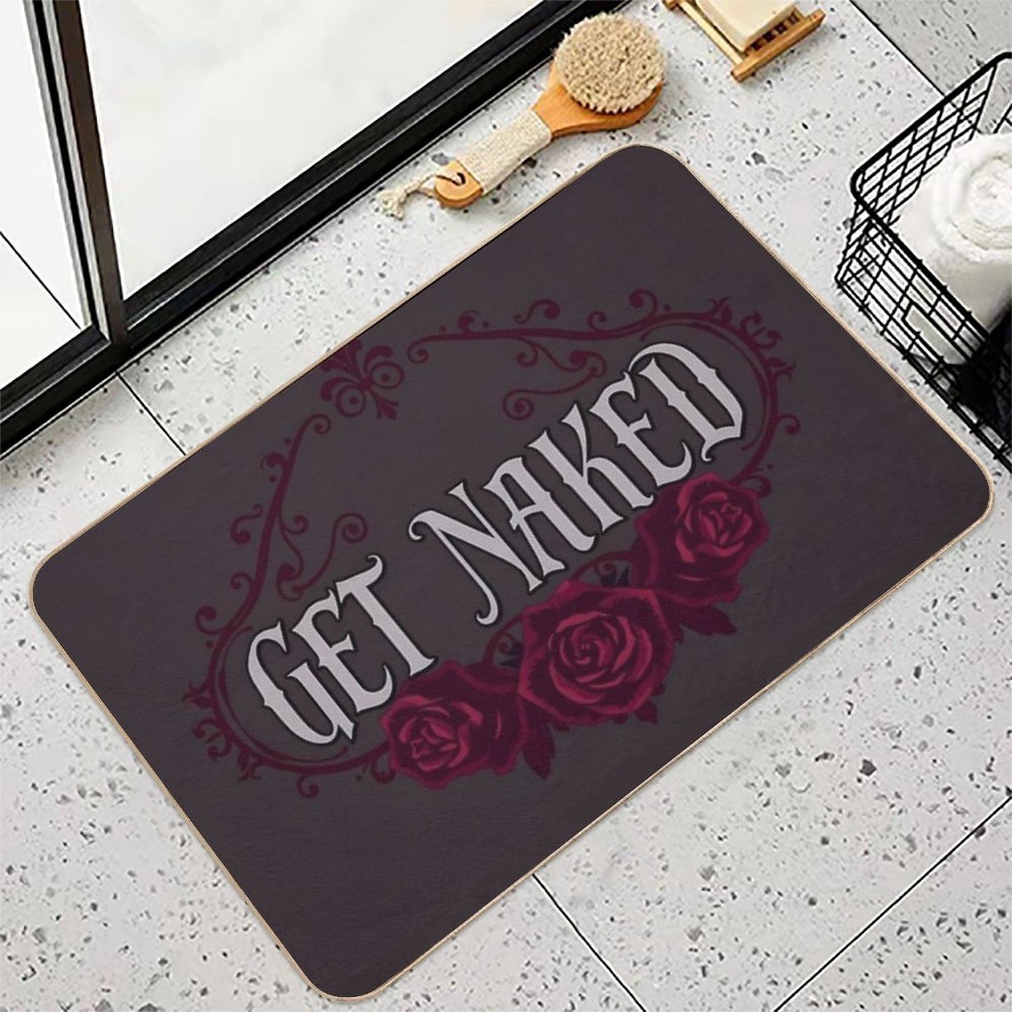 Get Naked - Fun Bathroom  Pet-Safe Bath Mat
