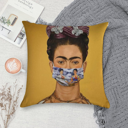 Frida Kahlo in 2020 Soft Skin-Friendly Throw Pillow