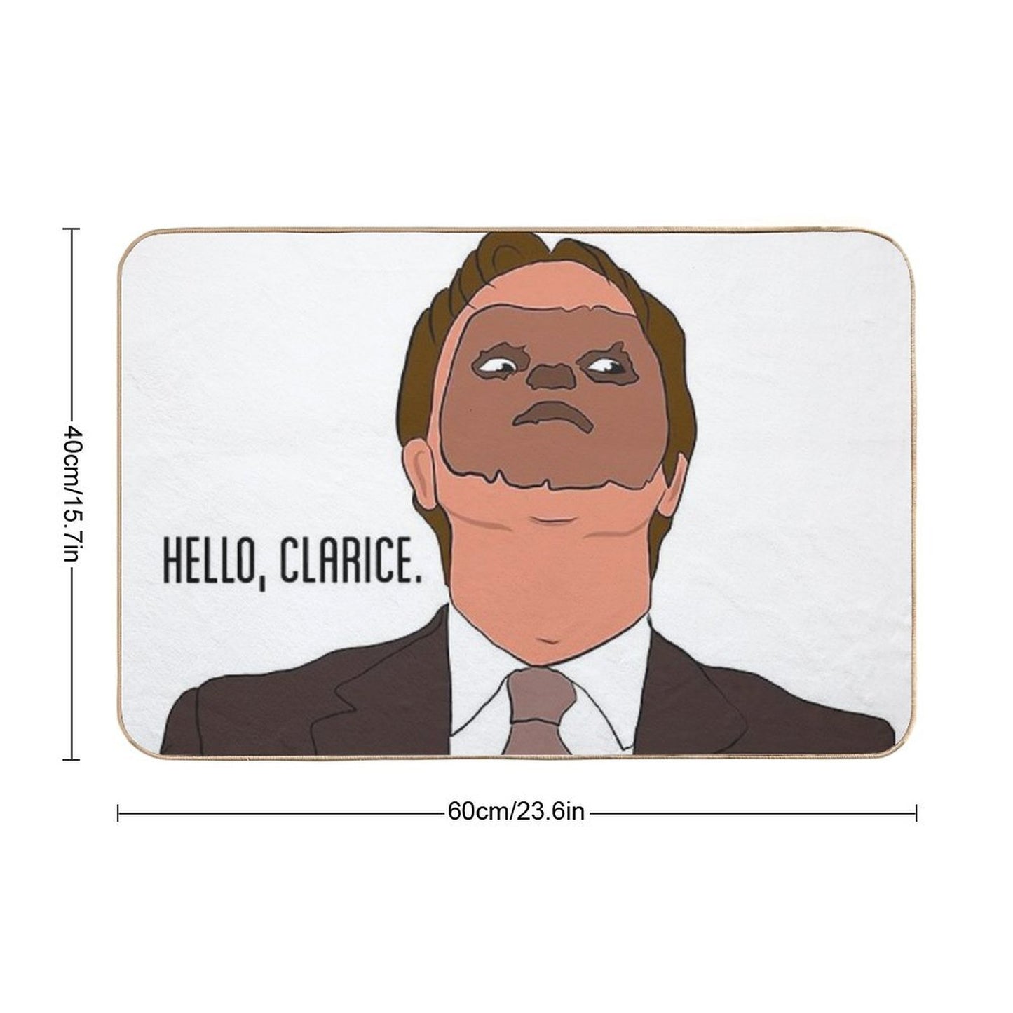 Hello Clarice  Stain-Proof Bath Mat