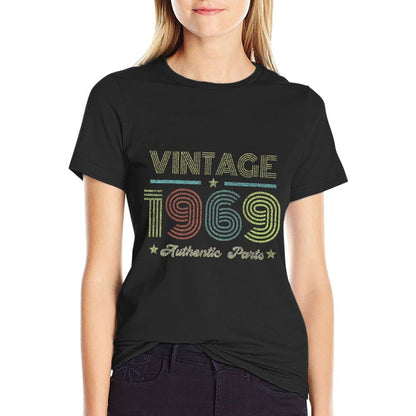 Vintage 1969 50th Birthday  Oversized Silhouette T-Shirt