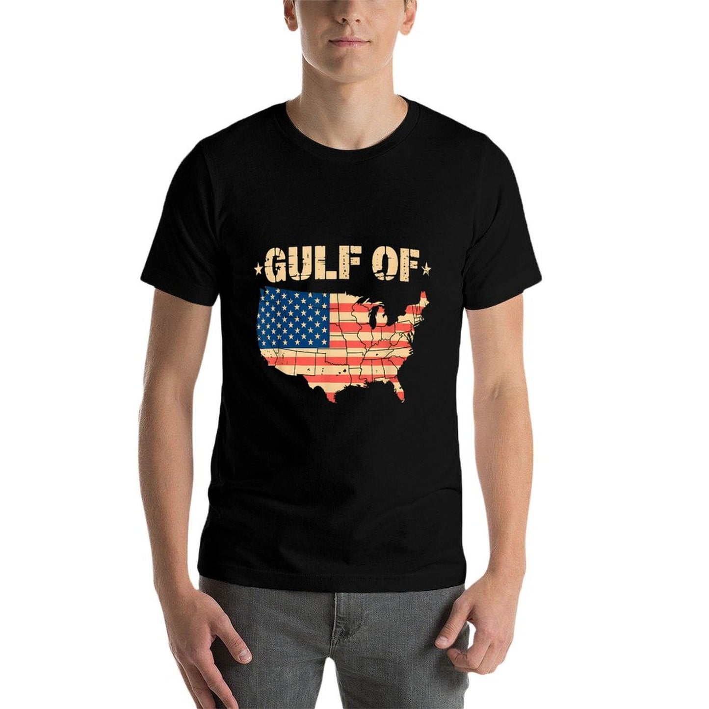 Trump America's Gulf Mexico President Trump Sombrero  Polyester Blend T-Shirt