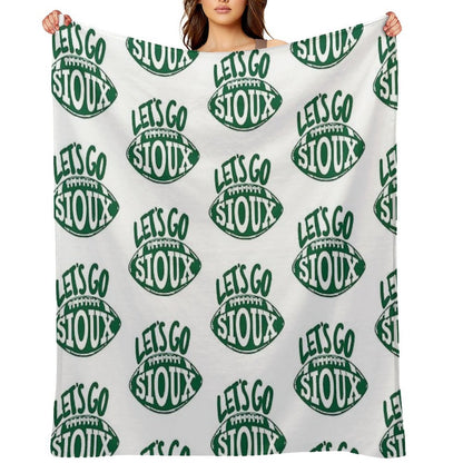 Let’s Go Sioux Easy Care Throw Blanket