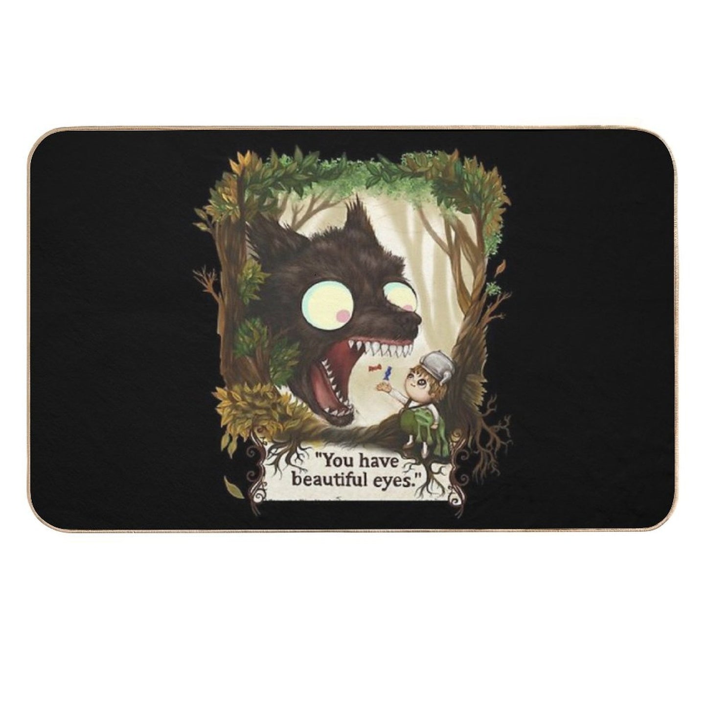 You Have Beautiful Eyes - over The Garden Wall  Rapid-Drying Bath Mat