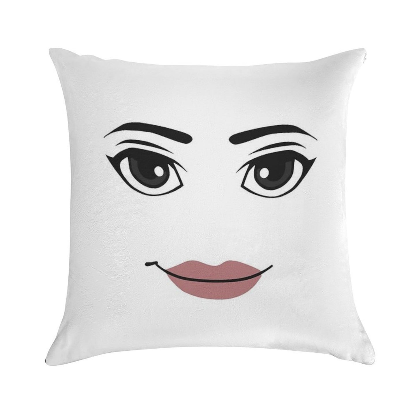 The Woman Face Soft Durable Construction Throw Pillow