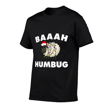 Baaah Humbug Anti-Christmas Sheep Shirt Funny Sheep Tee  Soft T-Shirt