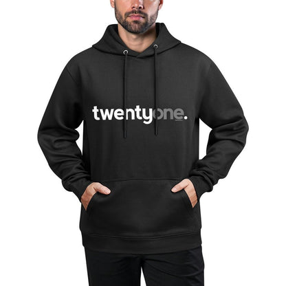21st Birthday Ideas for Him Men T Twentyone Breathable Fabric Hoodie