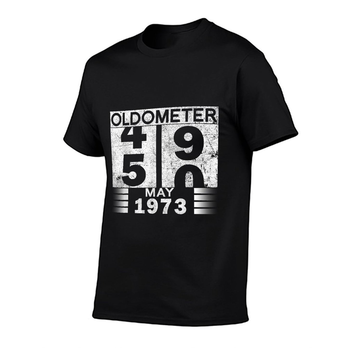 Oldometer 49-50 Born In May 1973 Funny 50th Birthday  Versatile T-Shirt