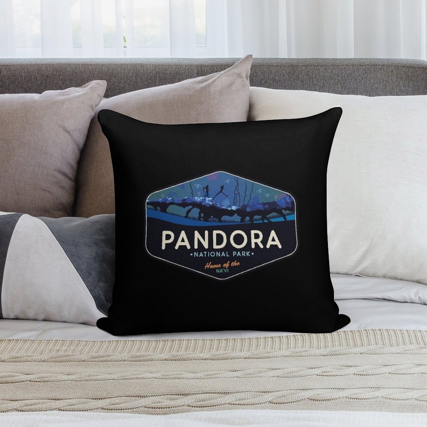 Pandora National Park - Home of The Na'vi! Soft Easy Maintenance Throw Pillow