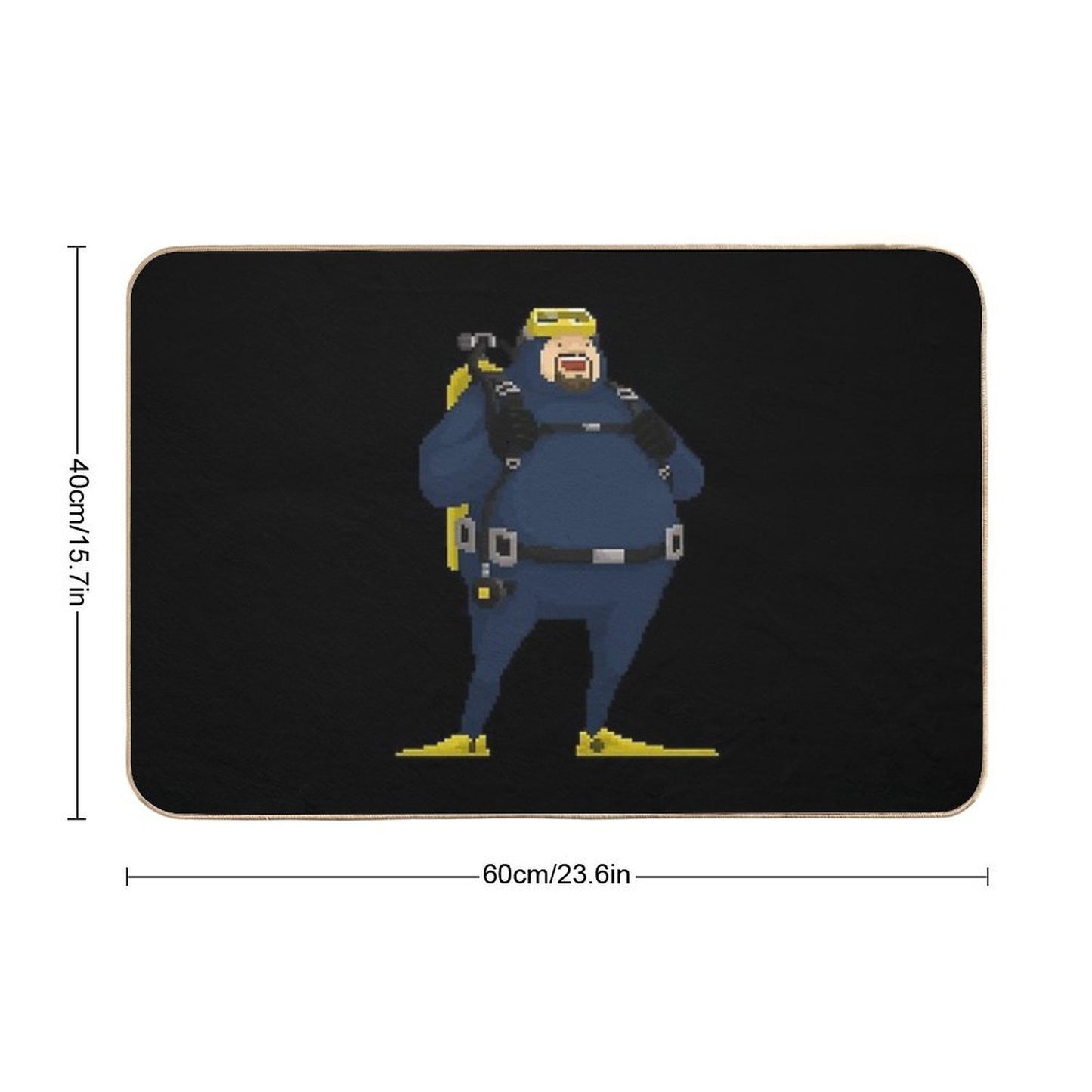 Dave The Diver Laugh  Anti-Trip Bath Mat