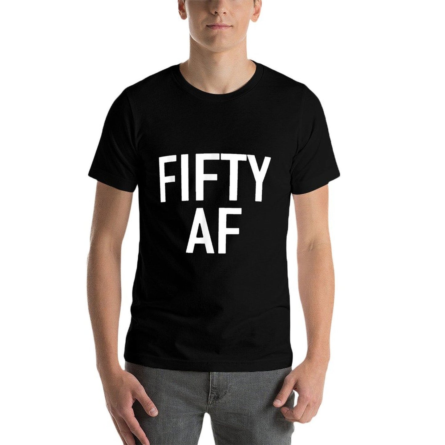Fifty AF Happy 50th Birthday Gift Ideas For Men Women  Lightweight T-Shirt