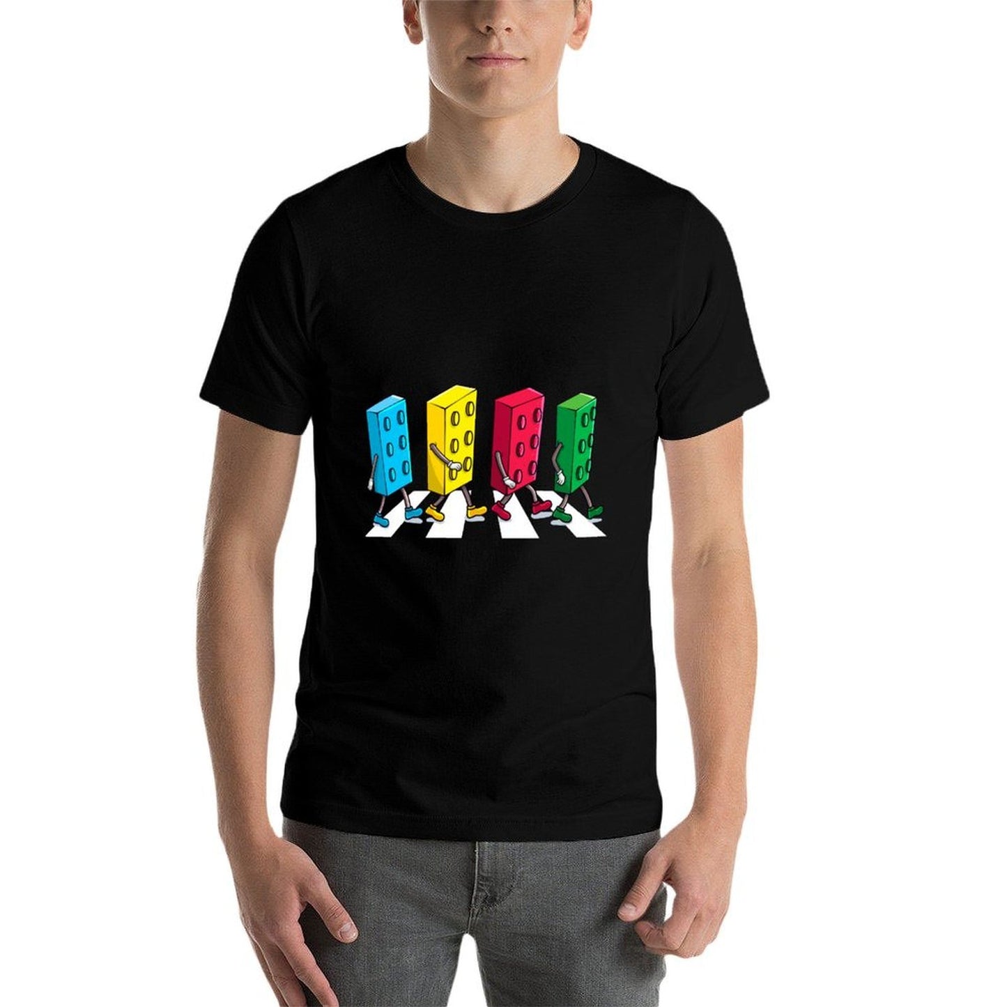 Master Builder Building Bricks Block Party Brick Boys Kids  Summer-ready Fabric T-Shirt