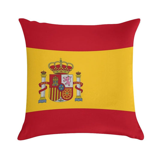 Flag of Spain Soft Decorative Cover Throw Pillow