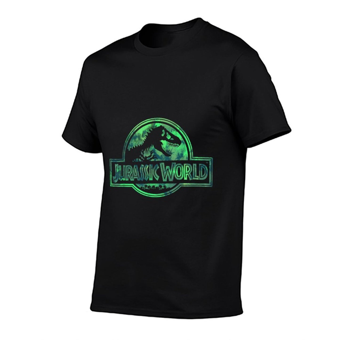 Jurassic World Green Teal Watercolor Logo  Moisture-wicking T-Shirt