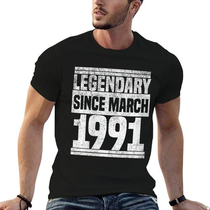 Womens Legendary Since Bday March 1991 30th Birthday  Quick-drying T-Shirt