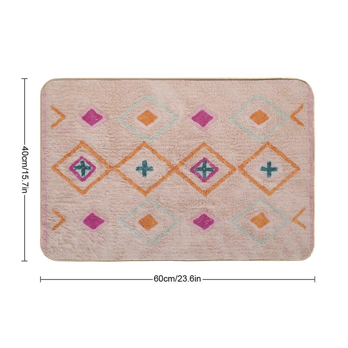 Heritage Bohemian  Easy Maintenance Bath Mat