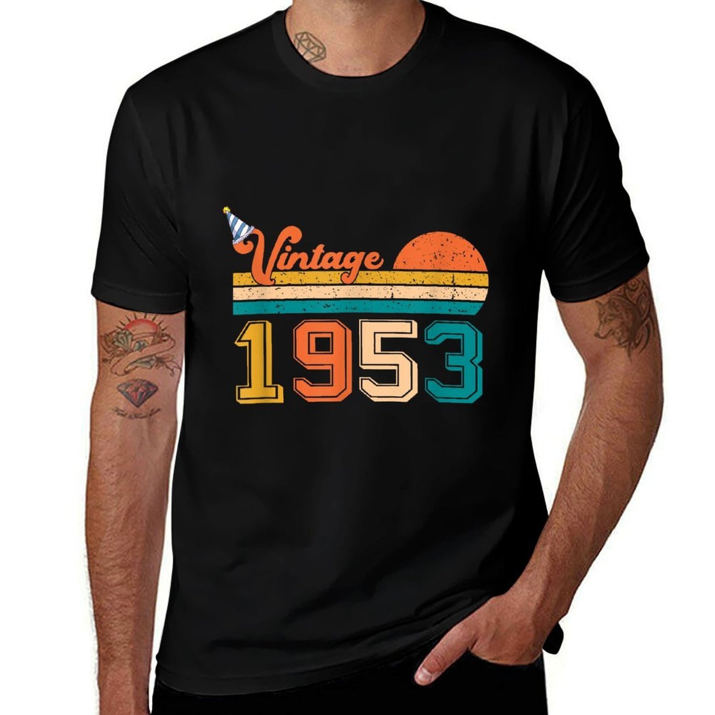 70th Birthdays Vintage 1953 Original Parts  Vintage-inspired T-Shirt
