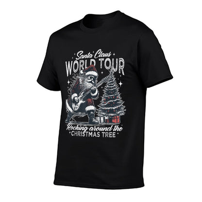 Santa Claus World Tour Rocking Around The Christmas Funny  Vintage-inspired T-Shirt