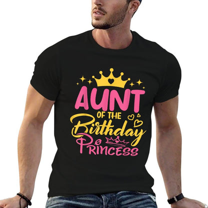 Aunt Of The Birthday Princess Girls Party Family Matching  Eco-friendly Material T-Shirt