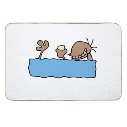 Ren's Beloved Ice-cream Bar - Ren And Stimpy  Pet-Safe Bath Mat