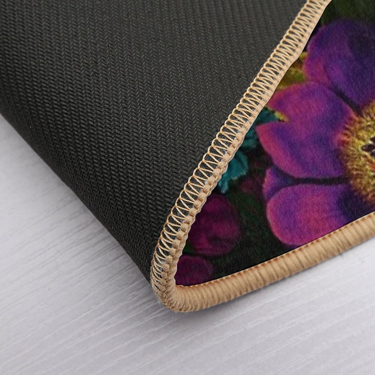 Mystical Night III Botanical Night Garden Nightgarden  Repositionable Bath Mat