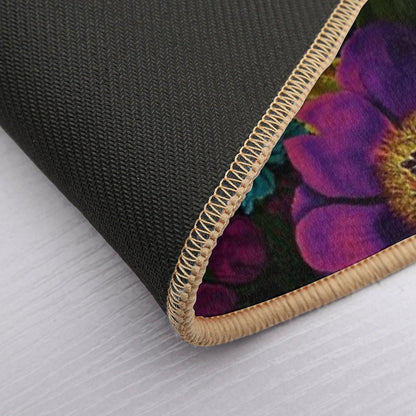 Mystical Night III Botanical Night Garden Nightgarden  Repositionable Bath Mat