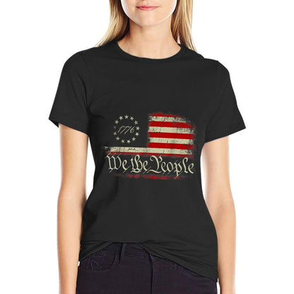 4th Of July We The People American 1776 Old American  Eco-friendly Material T-Shirt