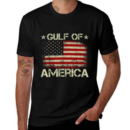 Gulf of USA America Vintage American Flag Patriotic Classic T-Shirt