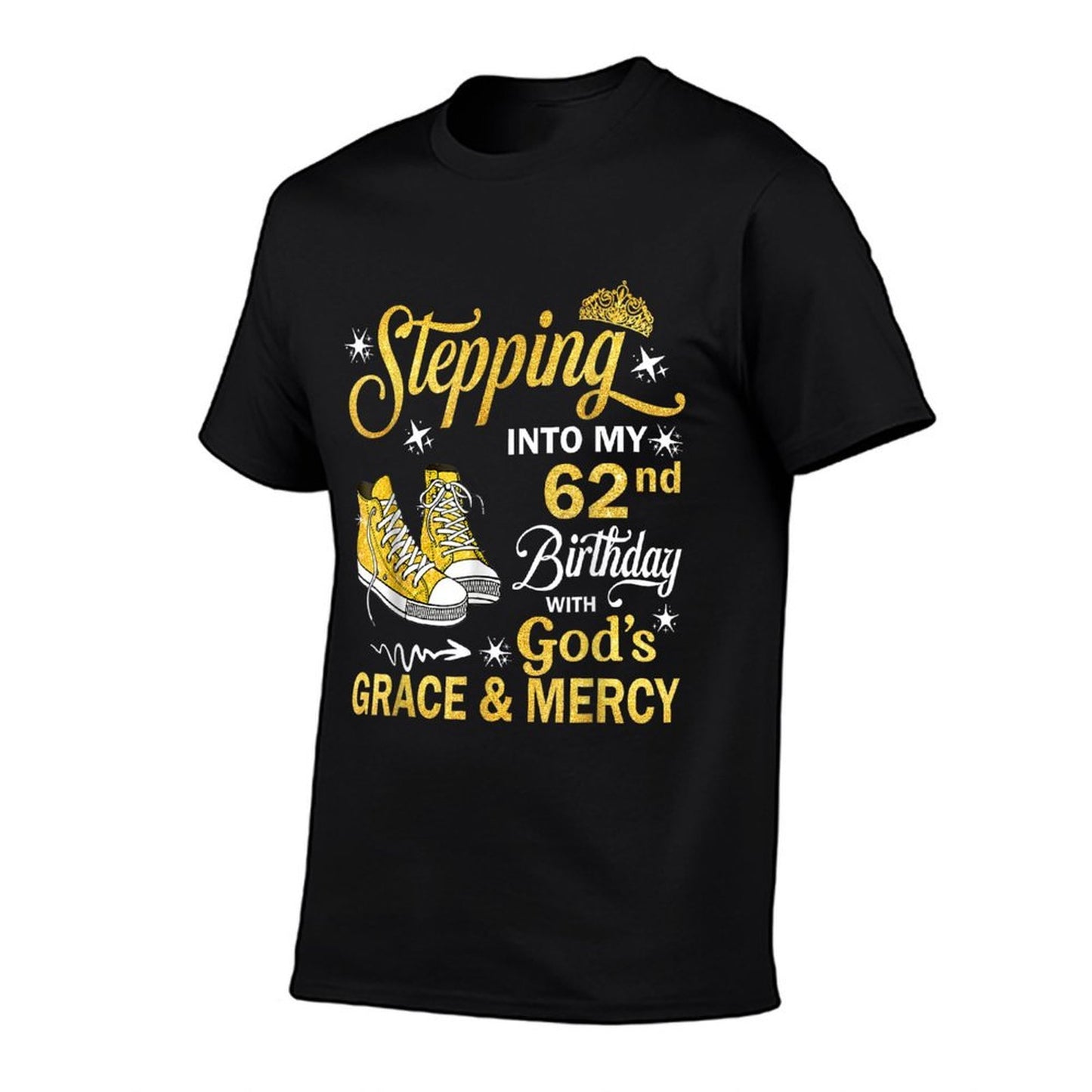 62 Year Old Birthday 62nd Birthday With God's Grace & Mercy  Tagless Design T-Shirt