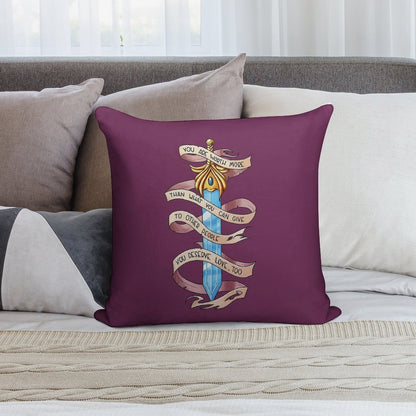 You Deserve Love Too Soft Hidden Zipper Throw Pillow