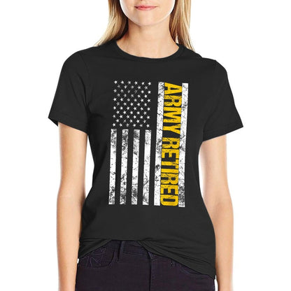 Army Retired Gift Military U.S. Army Retirement  Stretchy T-Shirt