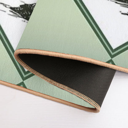 Sage Loon Diamond Pattern  Versatile Bath Mat