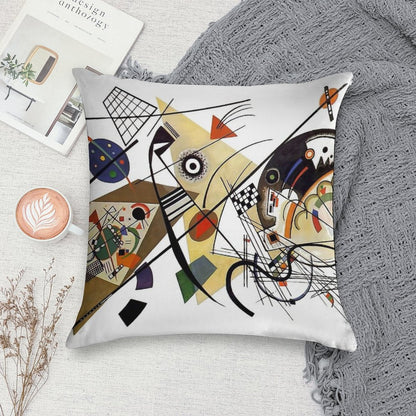 Kandinsky Traverse Line, 1923 Soft Multiple Sizes Throw Pillow
